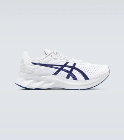 Asics Novablast Faux-suede And Mesh Trainers In White