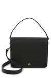 Dagne Dover Epic Coated Canvas Crossbody Bag In Onyx