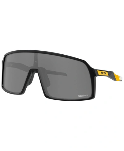 Oakley Pittsburgh Steelers Sutro Prizm Black Shield Mens Sunglasses Oo9406 940644 37