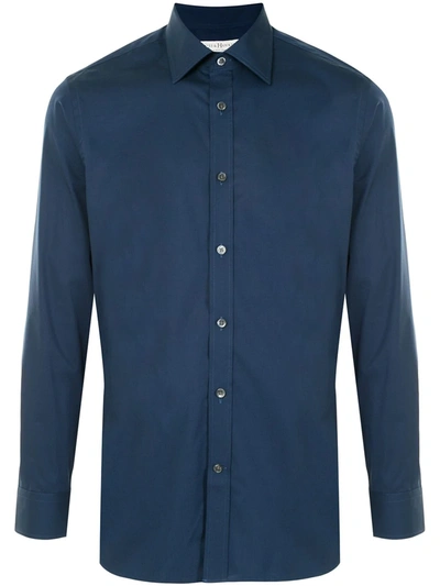 Gieves & Hawkes Classic Button-up Shirt In Blue