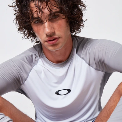 Oakley Color Block Ls Rashguard In White