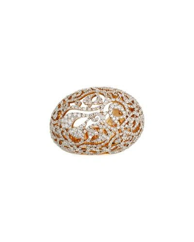 Pomellato Arabesque Pav&eacute; Diamond Dome Ring In 18k Gold