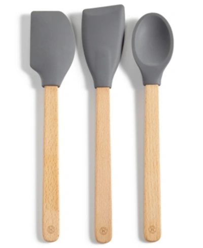 Martha Stewart Collection 3-pc. Beech Wood Utensil Set, Created For Macy's