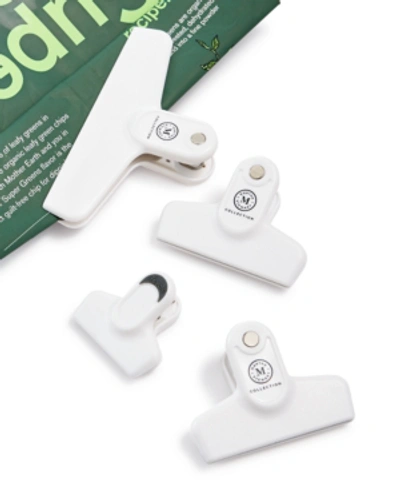 Martha Stewart Collection Small Magnetic Bag Clips, Set Of 4, Created For Macy's In White