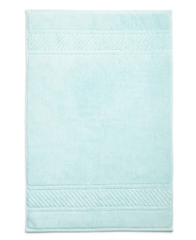 Martha Stewart Collection Collection Spa 100% Cotton Tub Mat, 20" X 30", Exclusively At Macy's In Sea Spray