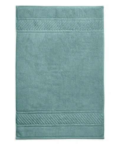 Martha Stewart Collection Spa 100% Cotton Tub Mat, 20" X 30", Created For Macy's In Ocean