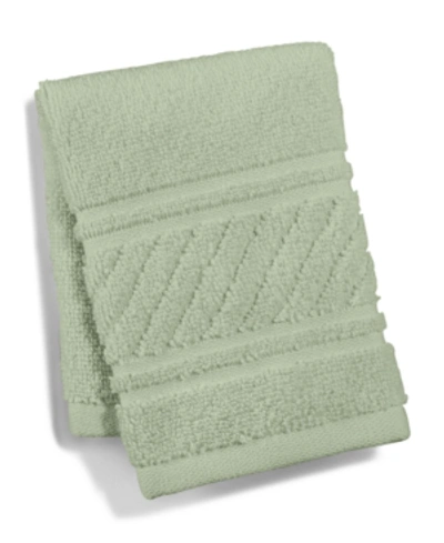 Martha Stewart Collection Spa 100% Cotton Washcloth, 13" X 13", Created For Macy's In Aloe