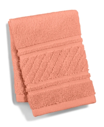 Martha Stewart Collection Spa 100% Cotton Washcloth, 13" X 13", Created For Macy's In Melon