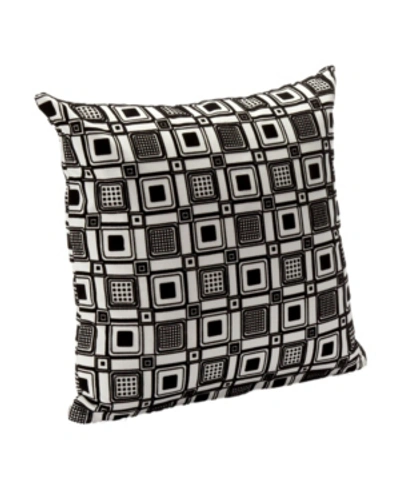 Siscovers Square Root Decorative Pillow, 26" X 26" In Black