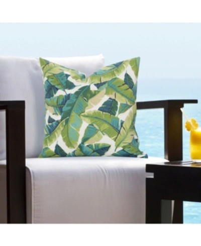 Siscovers Fiji Tropical Decorative Pillow, 16" X 16" In Med Grn