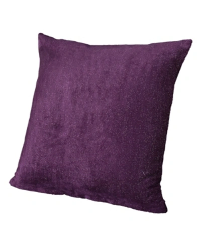Siscovers Glitz Decorative Pillow, 20" X 20" In Brt Purple