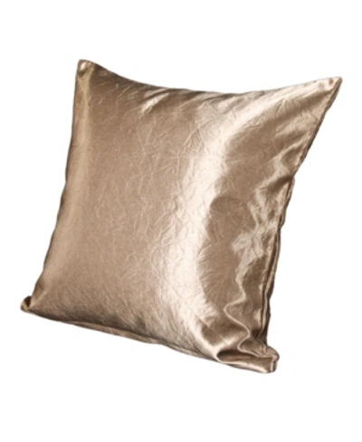 Siscovers Glistening Gold Decorative Pillow, 16" X 16"