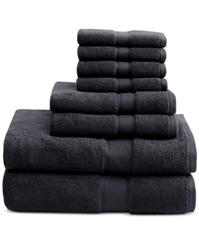 Madison Park Solid 8-pc. Towel Set Bedding In Black