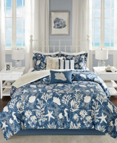 Madison Park Cape Cod 7-pc. Queen Comforter Set Bedding In Blue