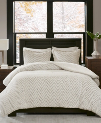 Madison Park Adelyn Faux Fur 2-pc. Comforter Set, Twin/twin Xl In Ivory