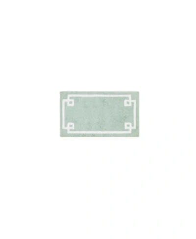 Madison Park Evan Tufted Cotton Bath Rug, 24" X 40" In Seafoam