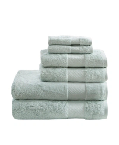 Madison Park Turkish Cotton 6-pc. Bath Towel Set Bedding In Seafoam
