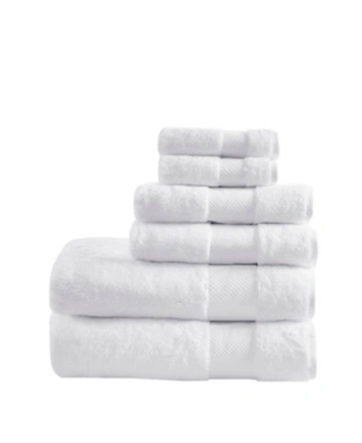 Madison Park Turkish Cotton 6-pc. Bath Towel Set Bedding In White