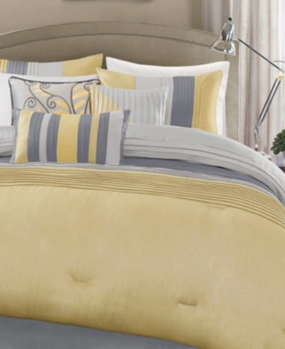 Madison Park Amherst 7-pc. California King Comforter Set Bedding In Yellow