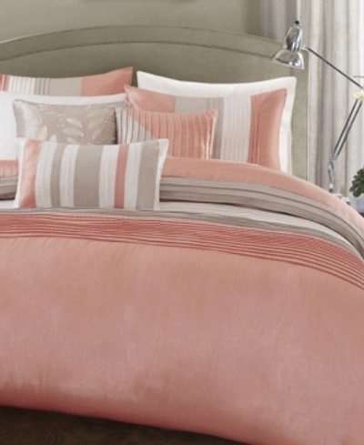 Madison Park Amherst 7-pc. California King Comforter Set Bedding In Coral