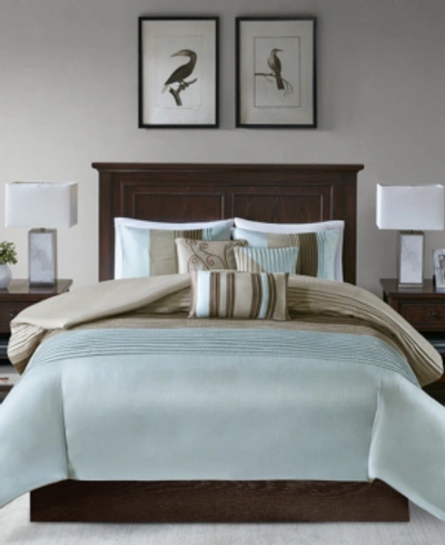 Madison Park Amherst 7-pc. California King Comforter Set Bedding In Blue