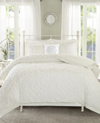 Madison Park Closeout!  Sabrina Tufted 4-pc. Comforter Set, Full/queen In White
