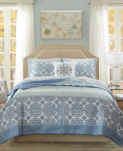 Madison Park Sybil 8-pc. Quilt Set, California King In Blue