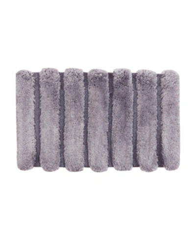 Madison Park Pearl Tufted Channel Bath Rug, 17" X 24" In Grey