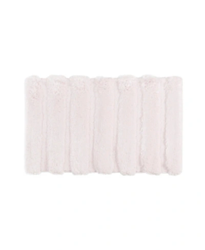 Madison Park Pearl Tufted Channel Bath Rug, 21" X 34" Bedding In Blush