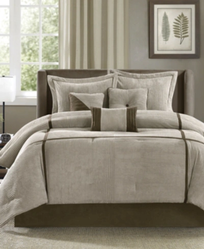 Madison Park Dallas 7-pc. California King Comforter Set Bedding In Taupe