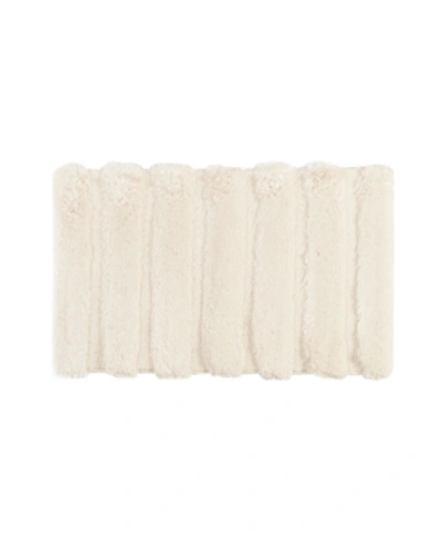 Madison Park Pearl Tufted Channel Bath Rug, 21" X 34" In Wheat