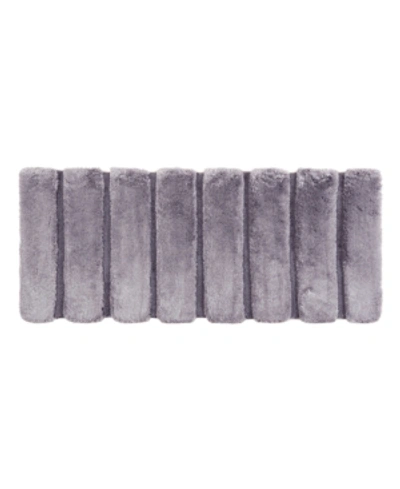 Madison Park Pearl Tufted Channel Bath Rug, 24" X 58" Bedding In Grey