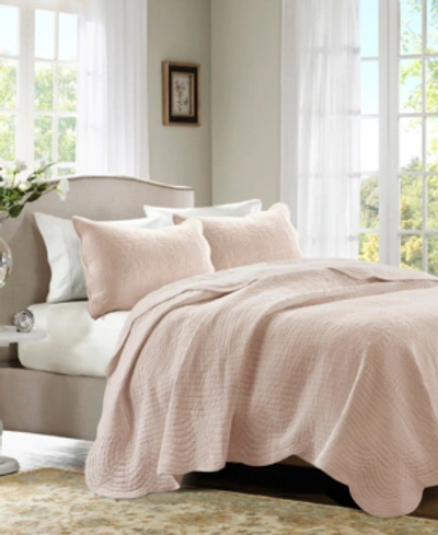 Madison Park Tuscany 3-pc. Quilt Set, Full/queen In Blush
