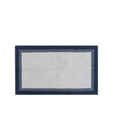 Madison Park Amherst Bath Rug, 27" X 45" In Navy