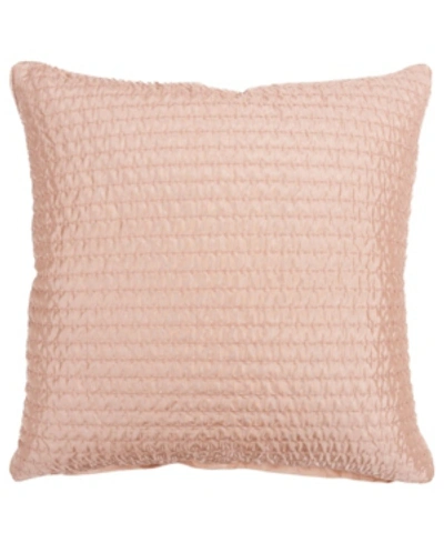 Rizzy Home Soldpolyester Filled Decorative Pillow22" X 22" In Blush