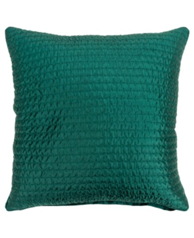 Rizzy Home Soldpolyester Filled Decorative Pillow22" X 22" In Green