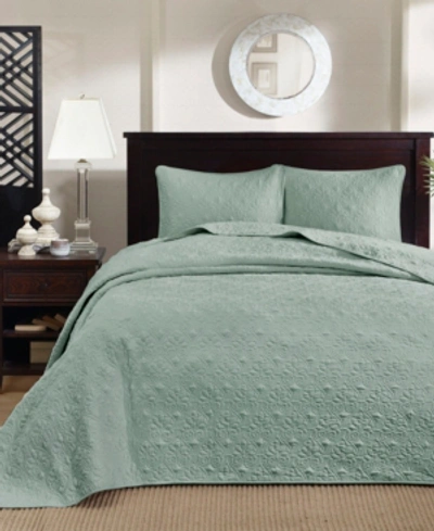 Madison Park Quebec Quilted 2-pc. Bedspread Set, Twin In Seafoam