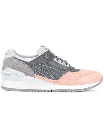 Asics Suede Gel-respector Sneakers In Gray & Pink - Gray