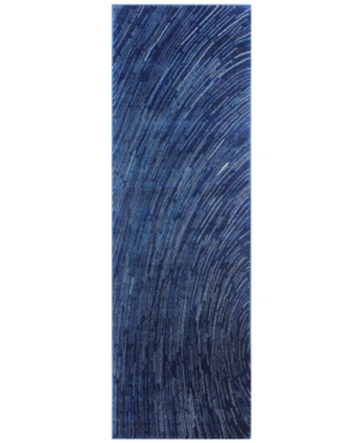 Bb Rugs Medley 5468 Dark Blue 2'6" X 8' Runner Area Rug