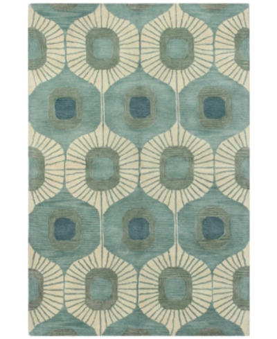 Bb Rugs Alistar Ali-103 7'6" X 9'6" Area Rug In Aqua