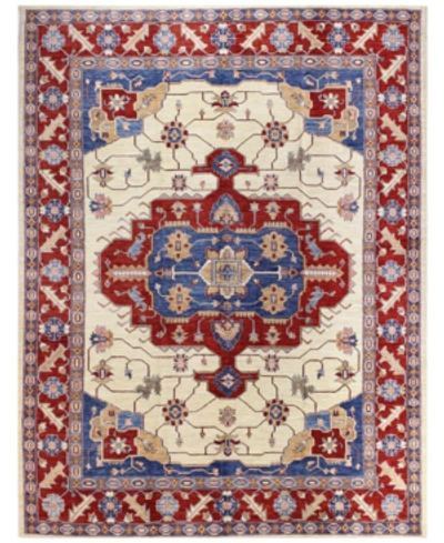 Bb Rugs Fine Afghan Kazak 595344 Ivory 7'4" X 9'10" Area Rug