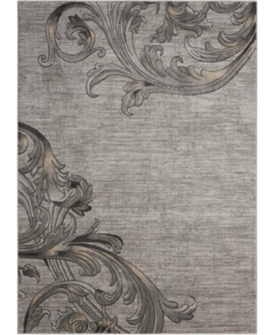 Long Street Looms Samuel Sam05 Slate 5'3" X 7'3" Area Rug In Graphite