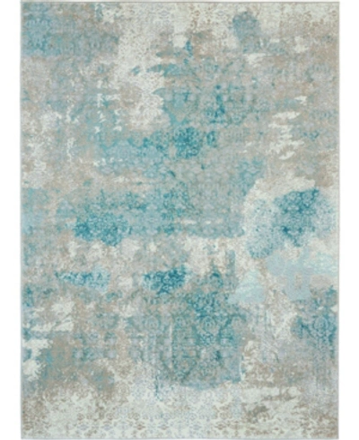 Long Street Looms Fate Fat07 Ivory 3'9" X 5'9" Area Rug In Ivory Blue