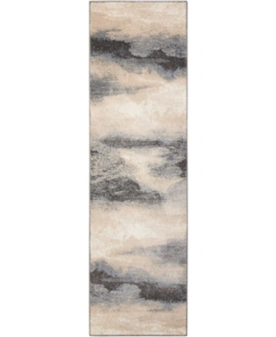 Long Street Looms Samuel Sam06 Driftwood 2'2" X 10' Runner Rug In Flint