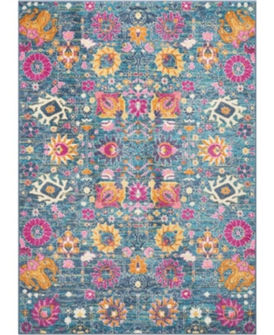 Long Street Looms Zeal Zea01 5'3" X 7'3" Area Rug In Denim