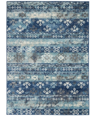 Long Street Looms Antique Ant07 Ivory 5'3" X 7'3" Area Rug In Ivory Blue