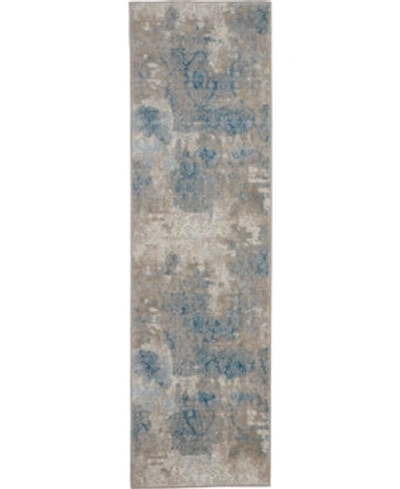 Long Street Looms Fate Fat07 Ivory 2'2" X 7'6" Runner Rug In Ivory Light