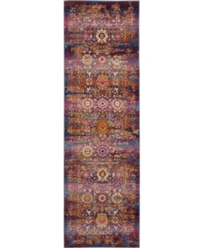 Long Street Looms Era Tabriz Era03 Red, Multi 2'4" X 8' Runner Rug In Red Multi