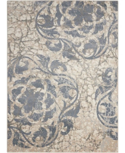 Long Street Looms Samuel Sam10 Ivory 3'10" X 5'10" Area Rug In Ivory Blue
