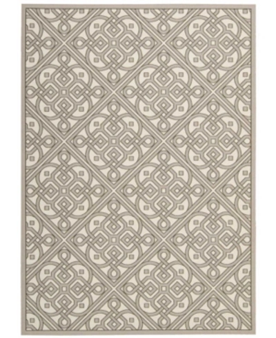 Long Street Looms Shady Brights Sha31 Taupe 5'3" X 7'5" Outdoor Area Rug In Stone